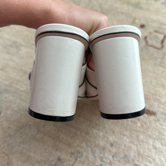 Gucci Mystic White Marmont Fringe Leather Mules size 39 - Picture 7 of 14